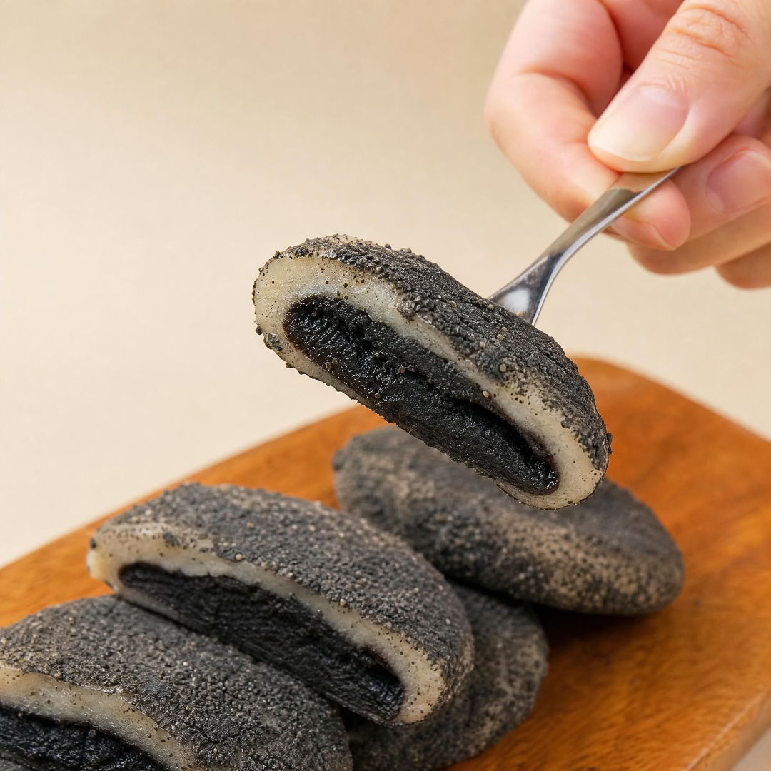 명미당 흑임자 인절미떡