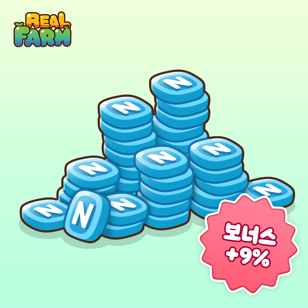 레알팜 77000 N캐시 + 보너스N캐시 6930 (+9%)