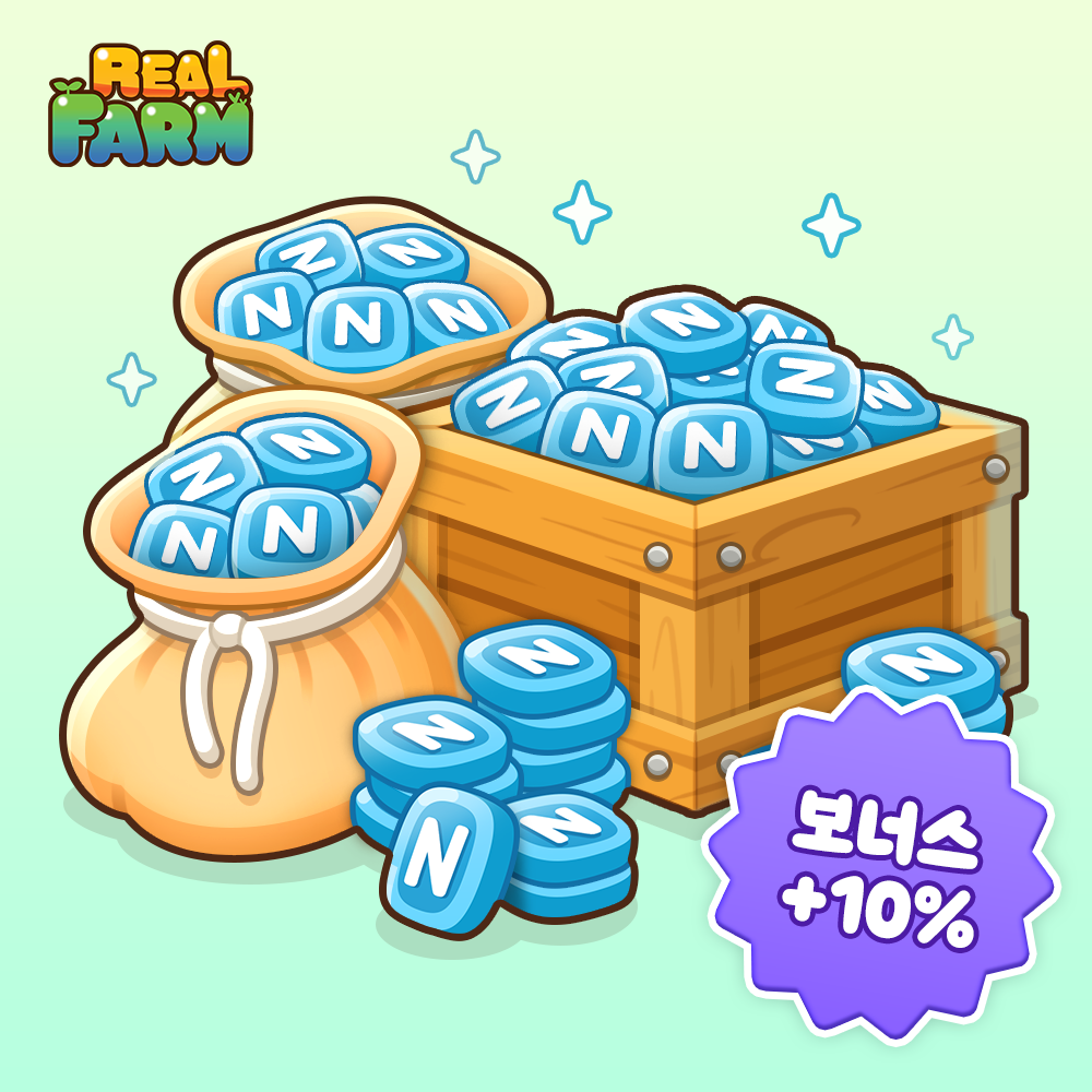 레알팜 500000 N캐시 + 보너스N캐시 50000 (+10%)